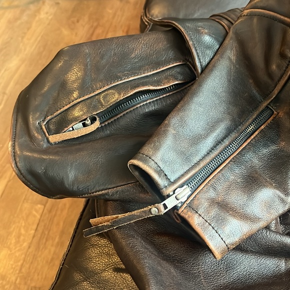 Harley Davidson Motorcycle Leather Jacket 90’s - Picture 10 of 14